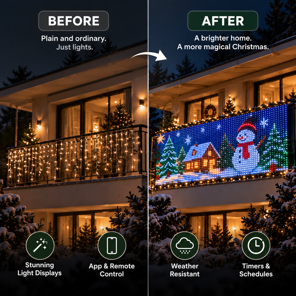 App controlled Christmas lights